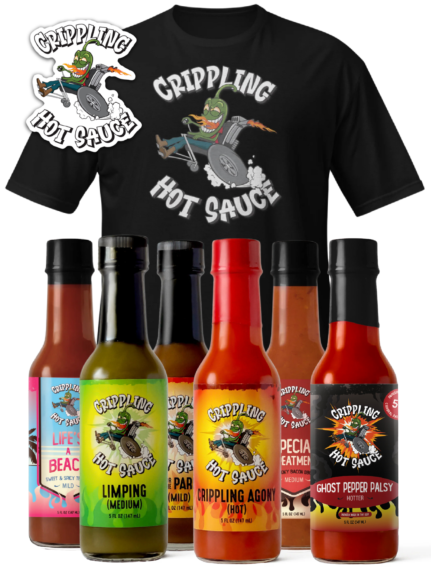 The Crippling Kit - Hot Sauce + Swag + $10 Gift Card