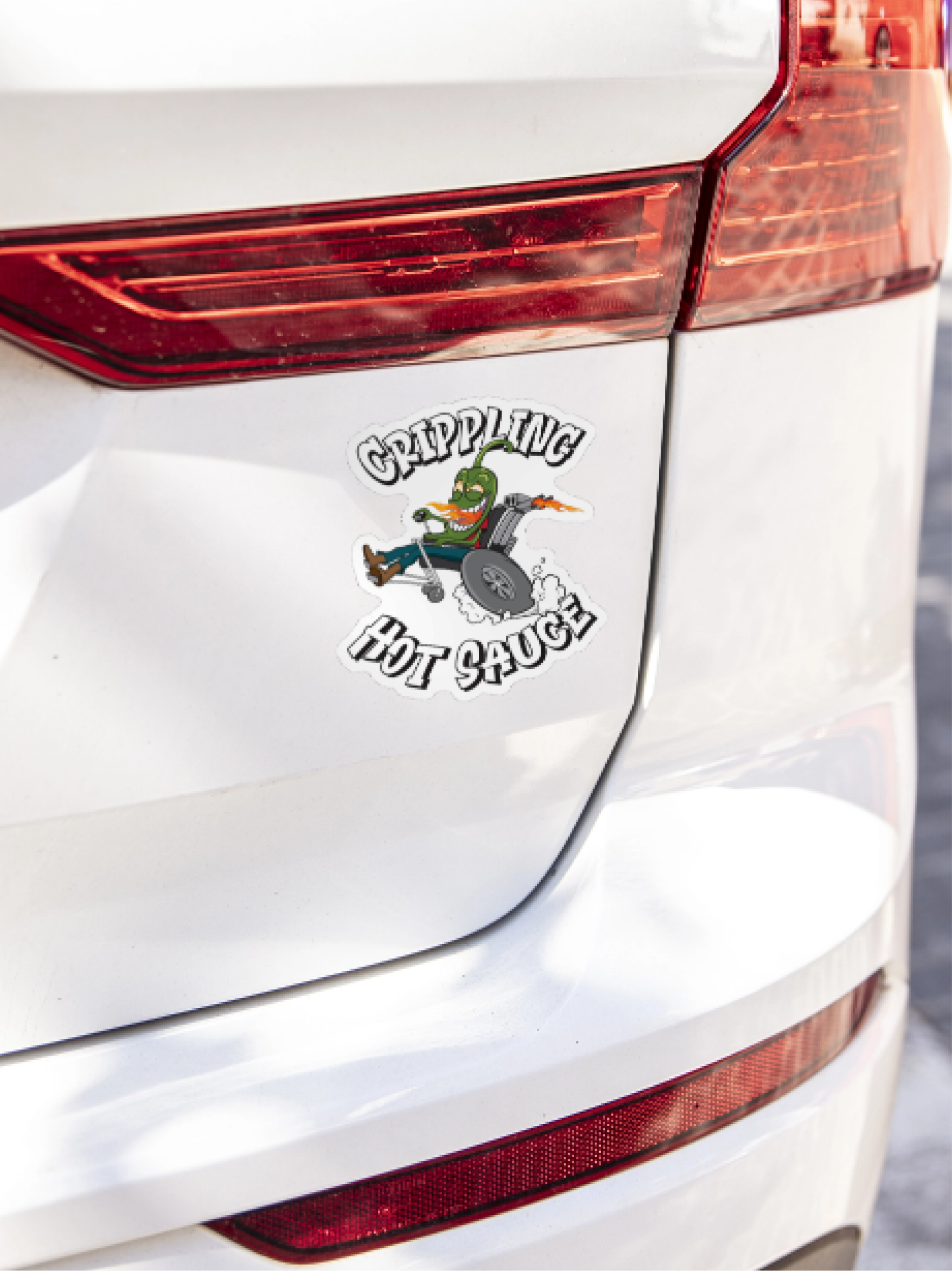 Crippling Hot Sauce Bumper Sticker
