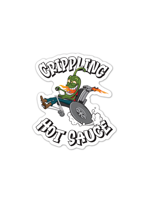 Crippling Hot Sauce Bumper Sticker